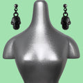 Bratz Doll Jewellery & Accessory Blacked Out Skull Earrings